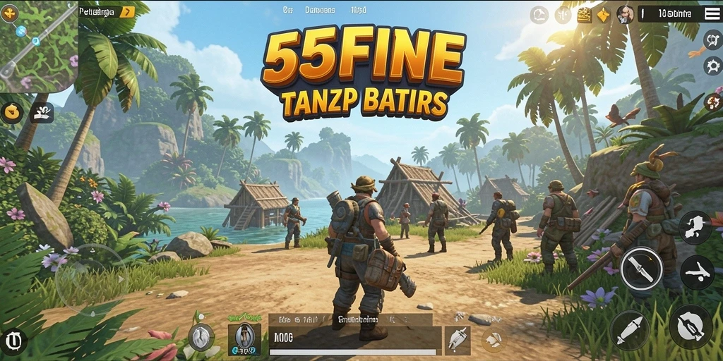 Tangkapan layar gameplay 55FIVE menampilkan petualangan seru di dunia terbuka.