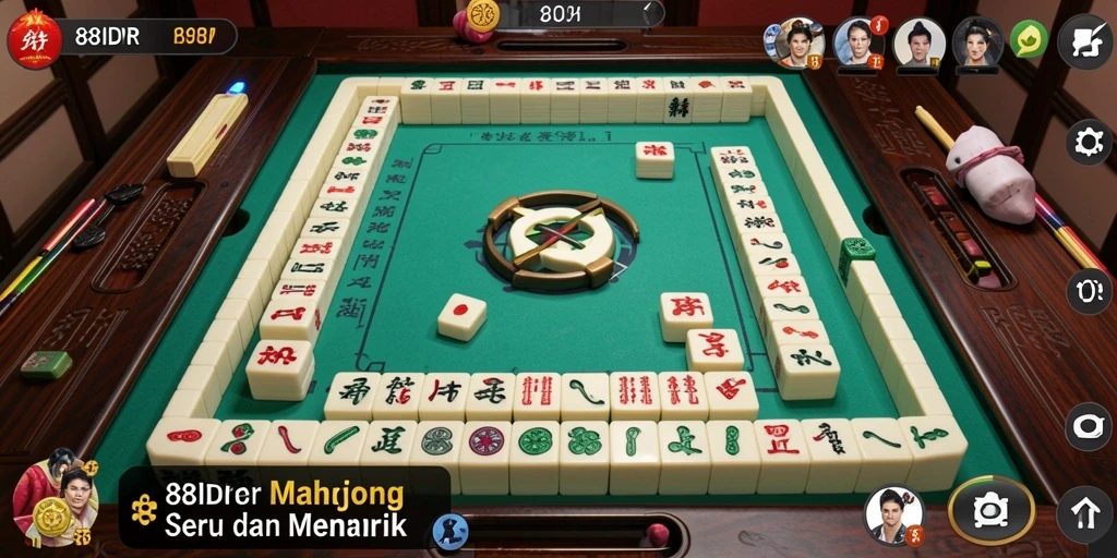 Tampilan gameplay Mahjong yang menarik dan menantang di 88IDR.