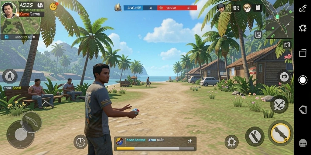 Screenshot gameplay ASG55 menampilkan aksi seru dan menarik.
