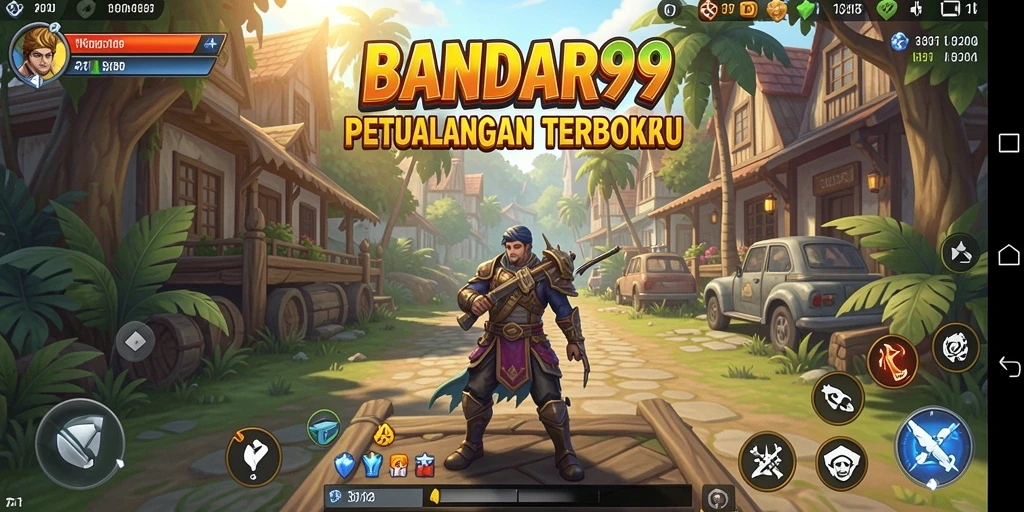 Screenshot gameplay BANDAR99 menampilkan petualangan yang mendebarkan di dunia terbuka.