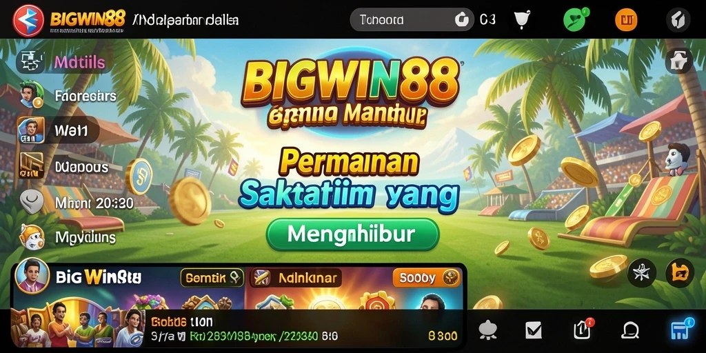 Screenshot menunjukkan gameplay seru dan interaktif dari BIGWIN88.