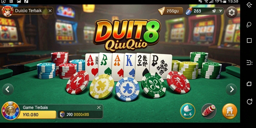Gameplay QiuQiu yang seru di DUIT8.