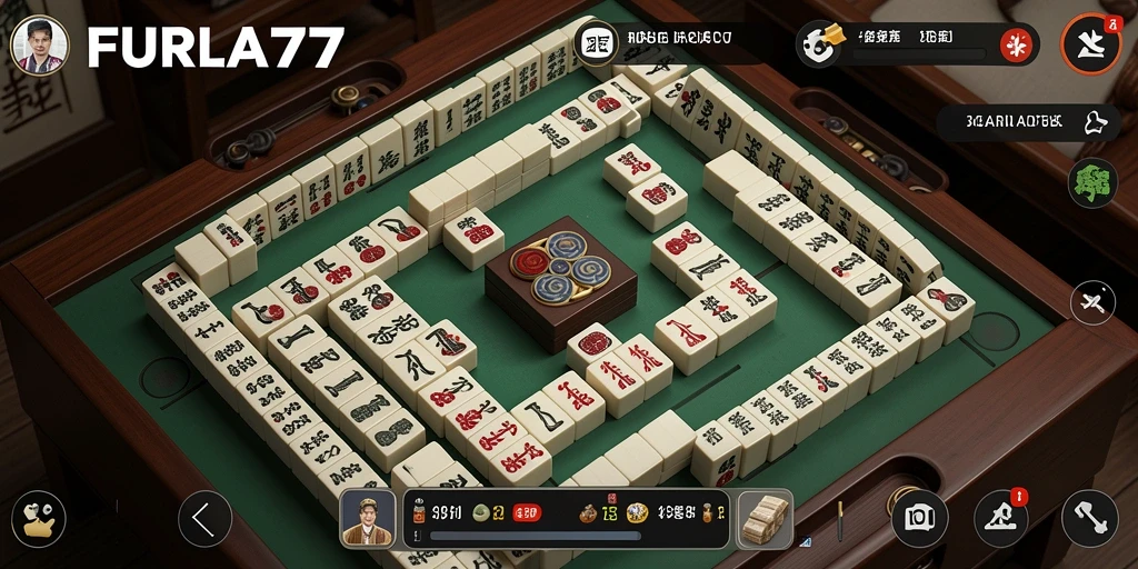 Tampilan gameplay seru dalam FURLA77 dengan Mahjong yang menantang.