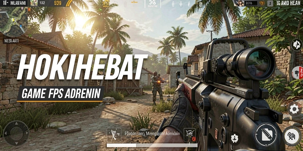Gameplay seru dalam HOKIHEBAT dengan aksi tembak-menembak mendebarkan.