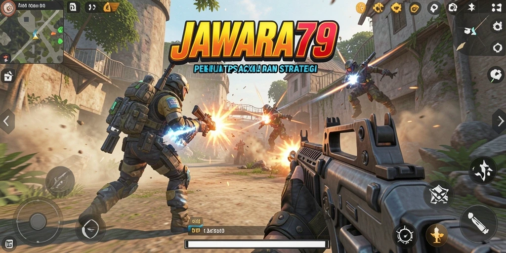 Tangkapan layar JAWARA79 menampilkan aksi seru dalam pertempuran TPS.