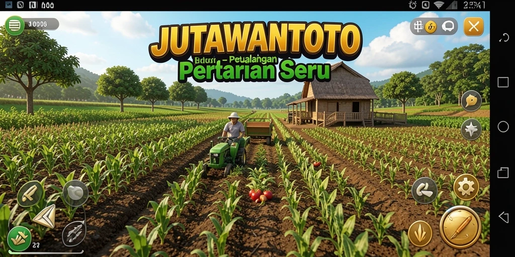 Tampilan gameplay seru di peternakan JUTAWANTOTO.