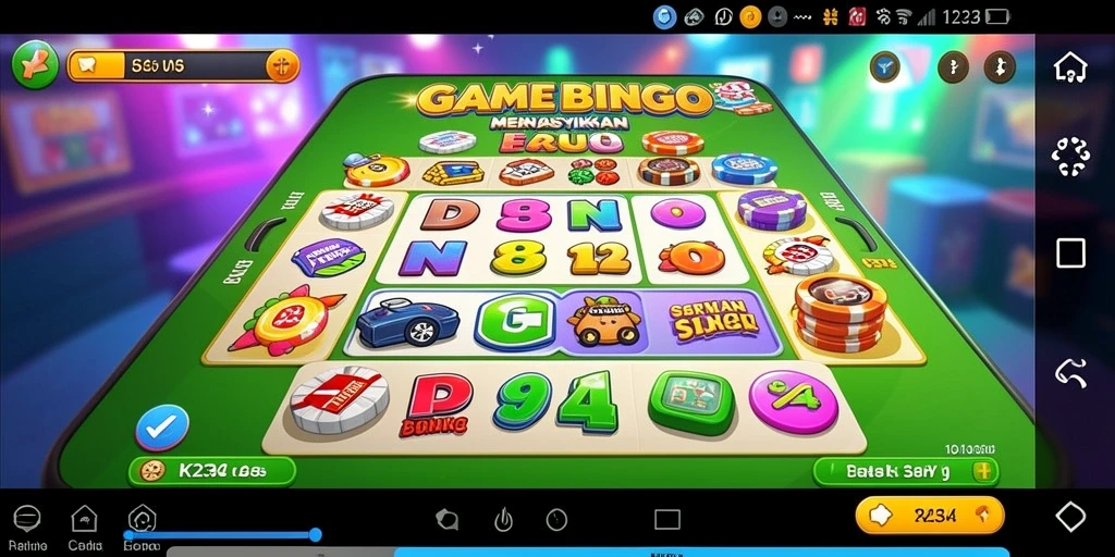 Tampilan gameplay K234 yang seru dalam permainan Bingo.