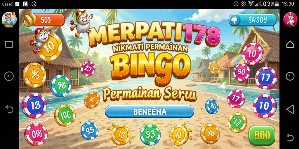 Tampilan gameplay Bingo di MERPATI178 yang seru dan interaktif.