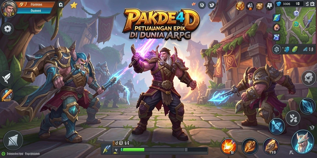 Tampilan gameplay ARPG PAKDE4D yang memukau dan mendebarkan.