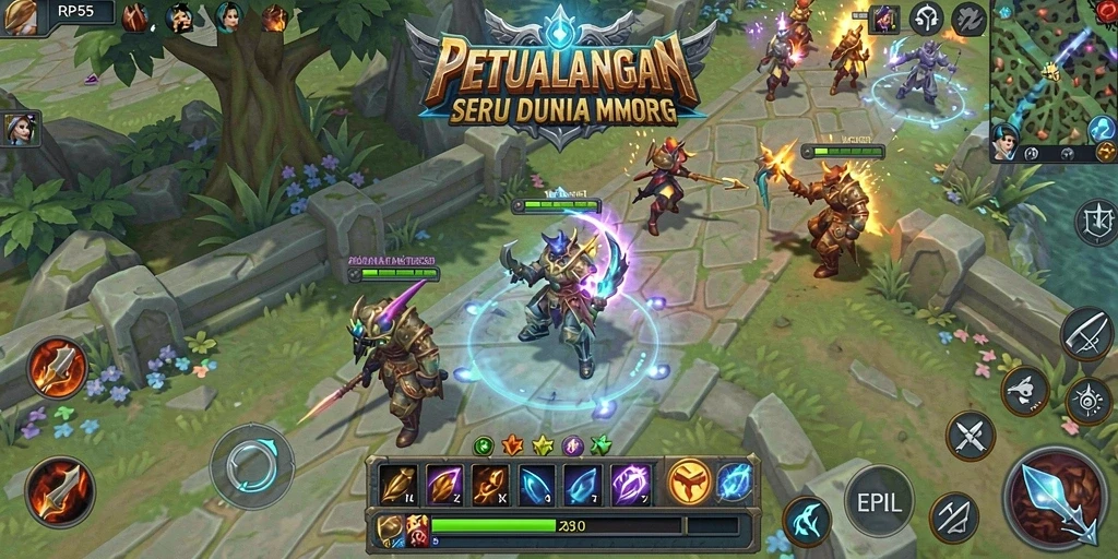 Tampilan gameplay RP55 yang mendebarkan dan penuh aksi.