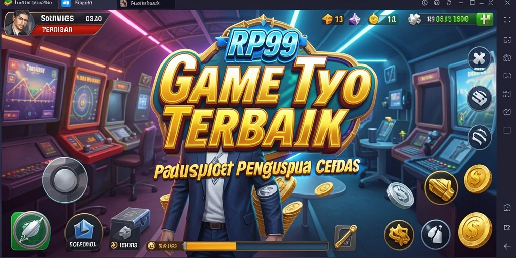 Tangkapan layar gameplay RP99 menampilkan strategi bisnis yang seru.
