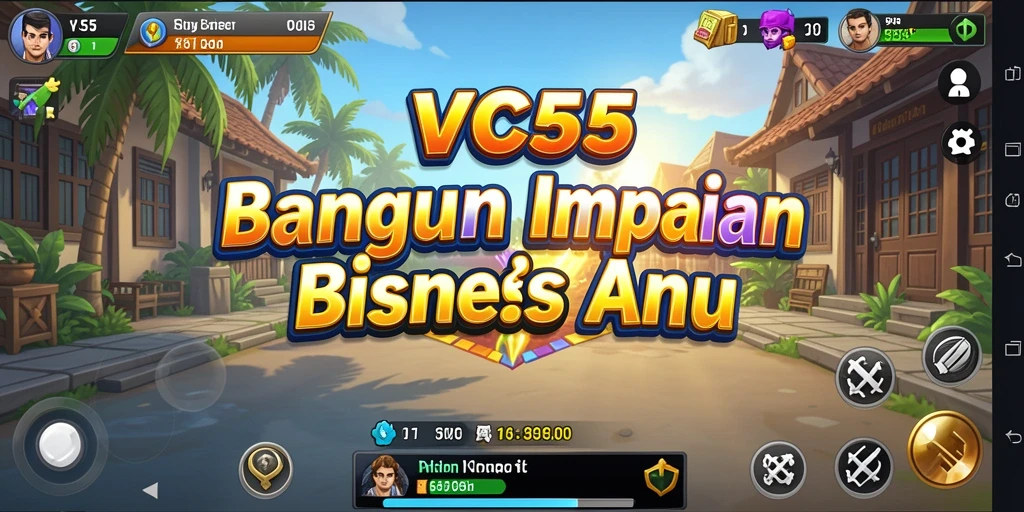 Gameplay menarik VC55 saat membangun kerajaan bisnis.
