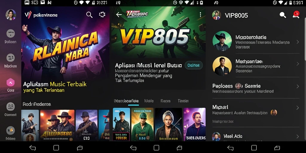 Screenshot gameplay VIP805 menampilkan pengalaman musik yang menyenangkan.