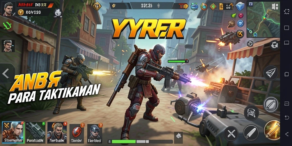 Tampilan gameplay strategi yang mendebarkan dalam YYRR.